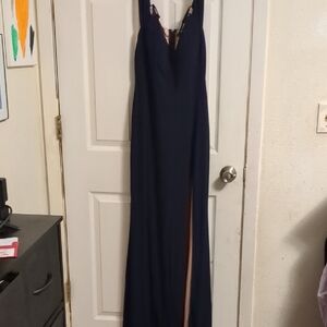 City Studio Navy Blue Maxi Dress